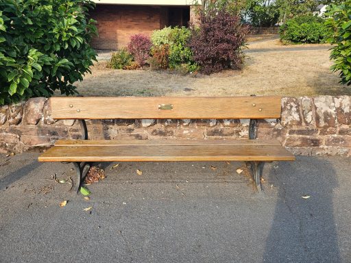Irby Road library Bench
